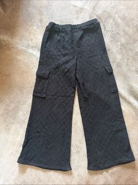 Hurley Black Wide-Leg Cargo Pants